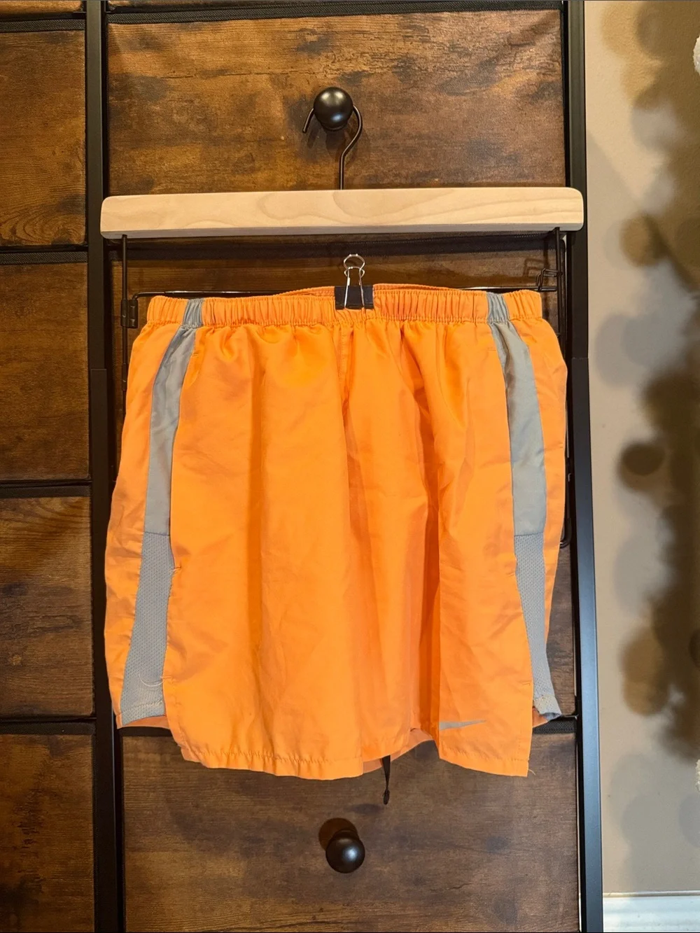 Nike Orange Dri-Fit Athletic Shorts (S)
